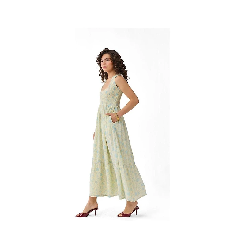 Reistor Women's Smocked Maxi Dress