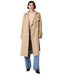 French Connection Women's Trench Twill Button-Front Raglan Jacket