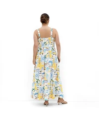 City Chic Women's Collins Amalfi Print Maxi Dress