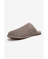 Forever and Always Shoes Melara Leather Slip On Mule