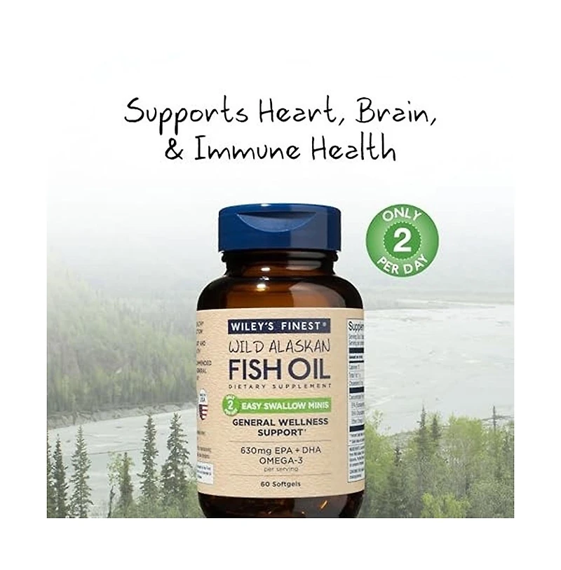 Wiley's Finest Wild Alaskan Fish Oil Minis