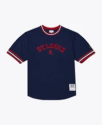 Mitchell & Ness Men's Navy St. Louis Cardinals Wild Pitch Ringer T-Shirt