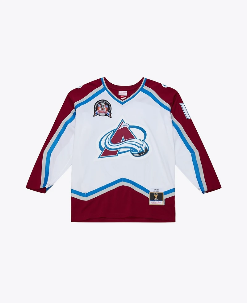 Mitchell & Ness Men's Joe Sakic White Colorado Avalanche 1995 Power Play Jersey