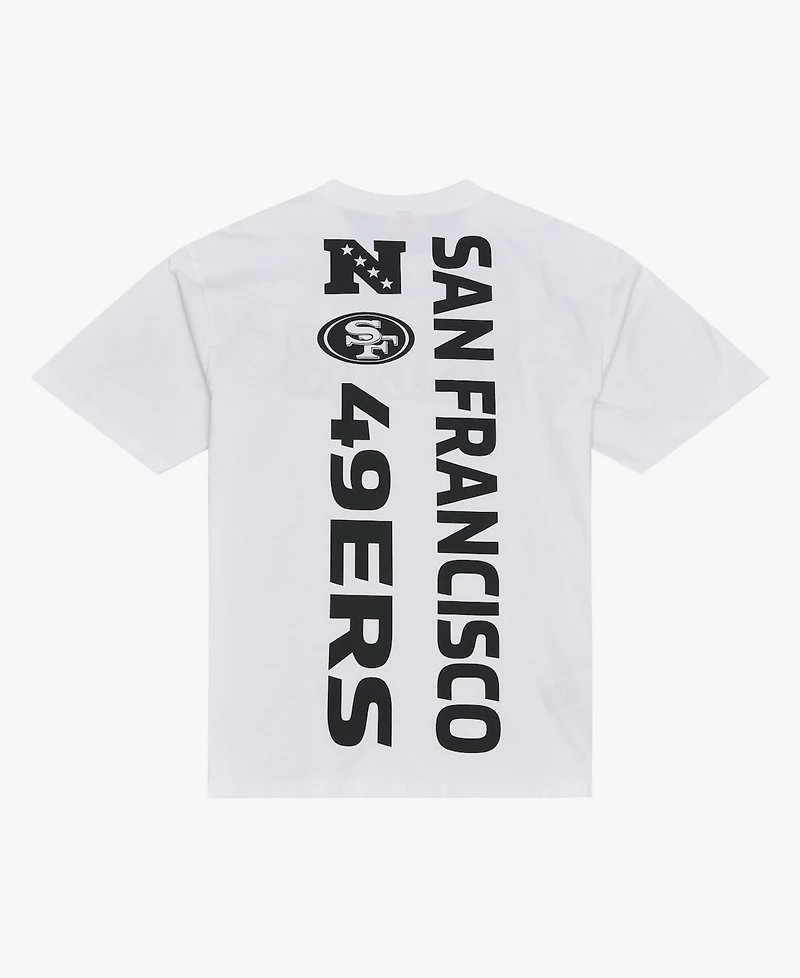 Mitchell & Ness Men's White San Francisco 49ers Monochrome T-Shirt