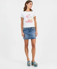 Guess Women's Faith Stretch Denim Mini Skirt