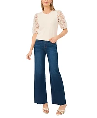 Vince Camuto Women's Textured Crewneck Top