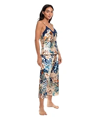 Linea Donatella Women's Printed Top and Cropped Pants, 2-Piece Set