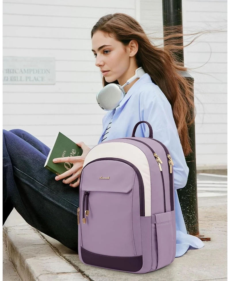 Lovevook Laptop Backpack for Women, 15.6 inch Waterproof College Backpack Woman with Laptop Compartment Computer Bag Travel Backpack Purse