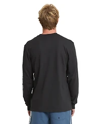 Quiksilver Men's Pacifico Signage Crewneck Long-Sleeve T-Shirt