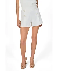 endless rose Women's Embroidred High Waisted Shorts