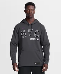 Nike Men's Anthracite New York Mets Authentic Collection City Connect Therma-fit Hoodie