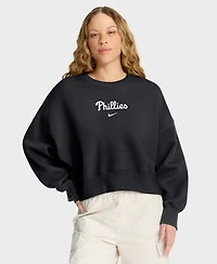 Nike Women's Black Philadelphia Phillies Oversized Primetime Sweatshirt