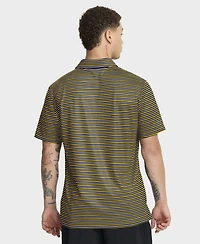 Jordan Men's Maize Michigan Wolverines 2025 Coaches Premium Tour Stripe Dri-fit Polo Shirt