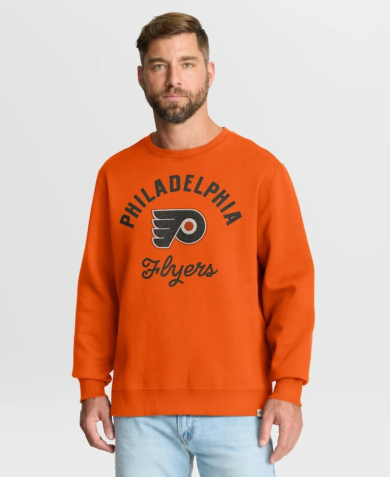 Fanatics Men's Orange Philadelphia Flyers Stickler Sweatshirt