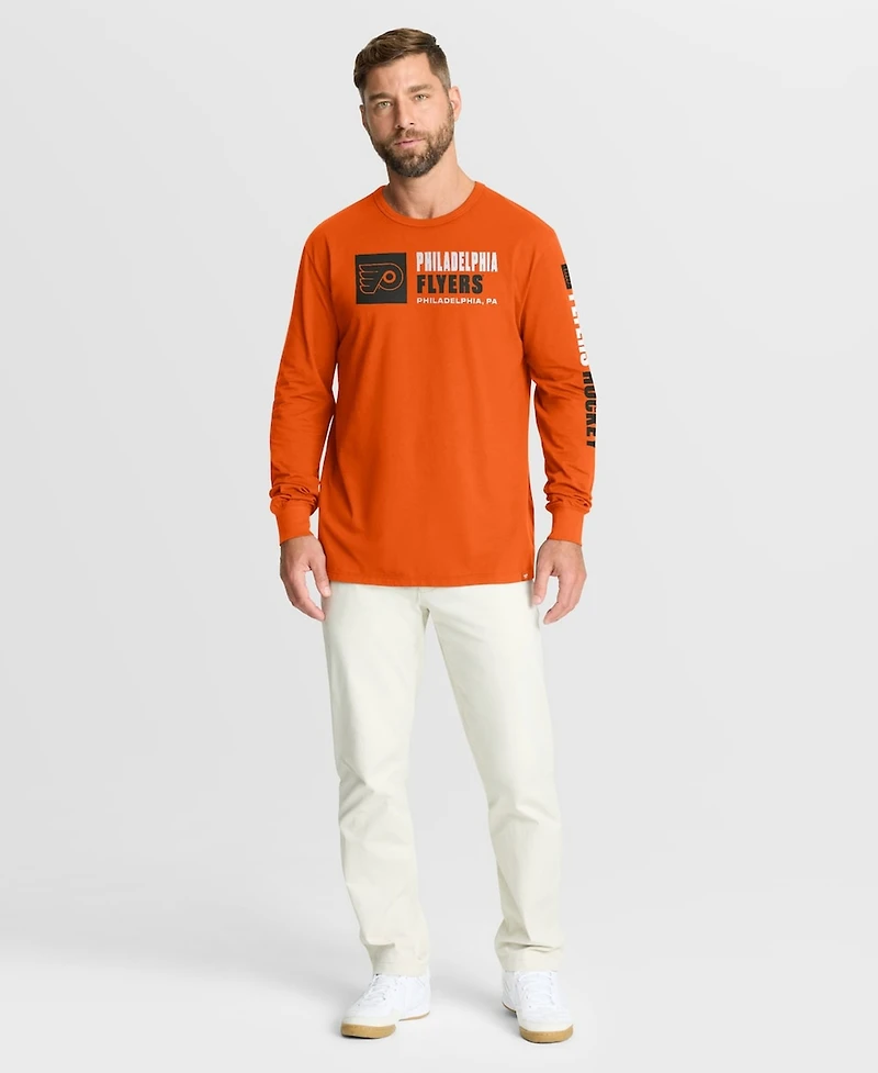 Fanatics Men's Orange Philadelphia Flyers Goal Crease Legacy Long Sleeve T-Shirt