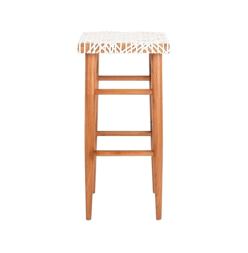 Safavieh Kaleo Woven Leather Barstool