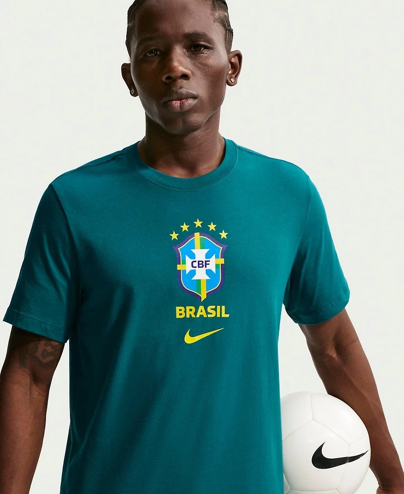 Nike Men's Green Brazil National Team Crest T-Shirt