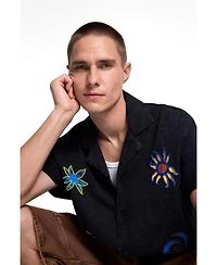 Desigual Men's Embroidered cotton shirt