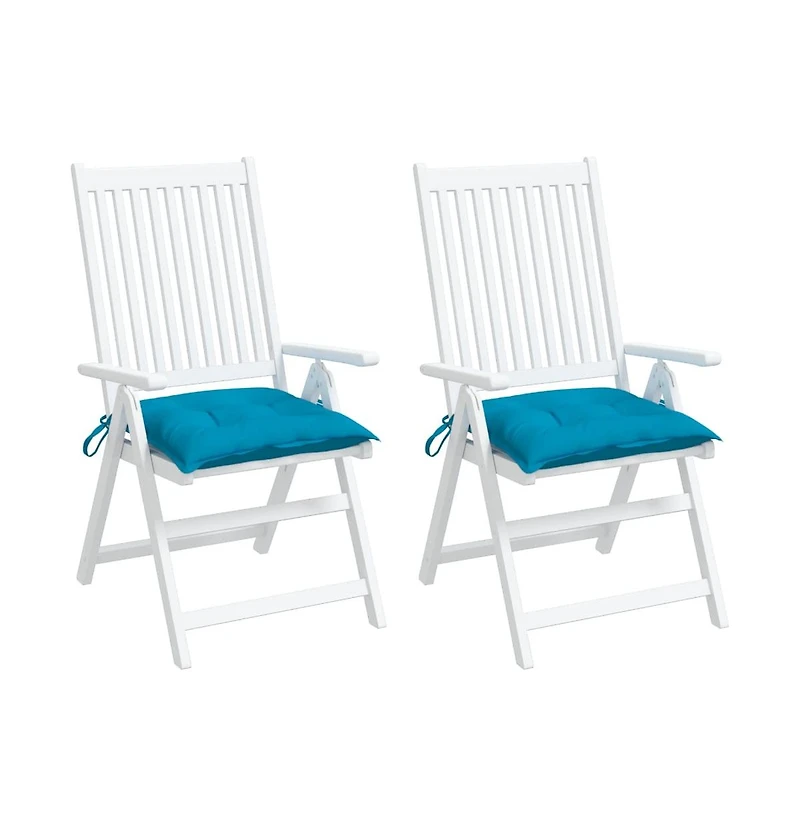 vidaXL Chair Cushions 2 pieces 15.7"x15.7"x2.8" Oxford Fabric