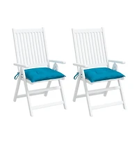 vidaXL Chair Cushions 2 pieces 15.7"x15.7"x2.8" Oxford Fabric