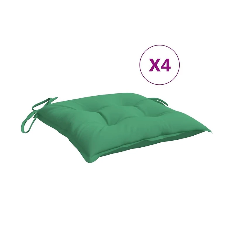 vidaXL Chair Cushions 4 pieces 15.7"x15.7"x2.8" Oxford Fabric