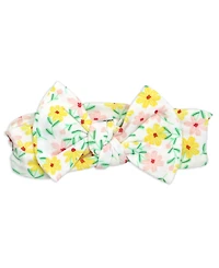 Baby Mode Girls' Short-Sleeve Bodysuit, Pant and Headband