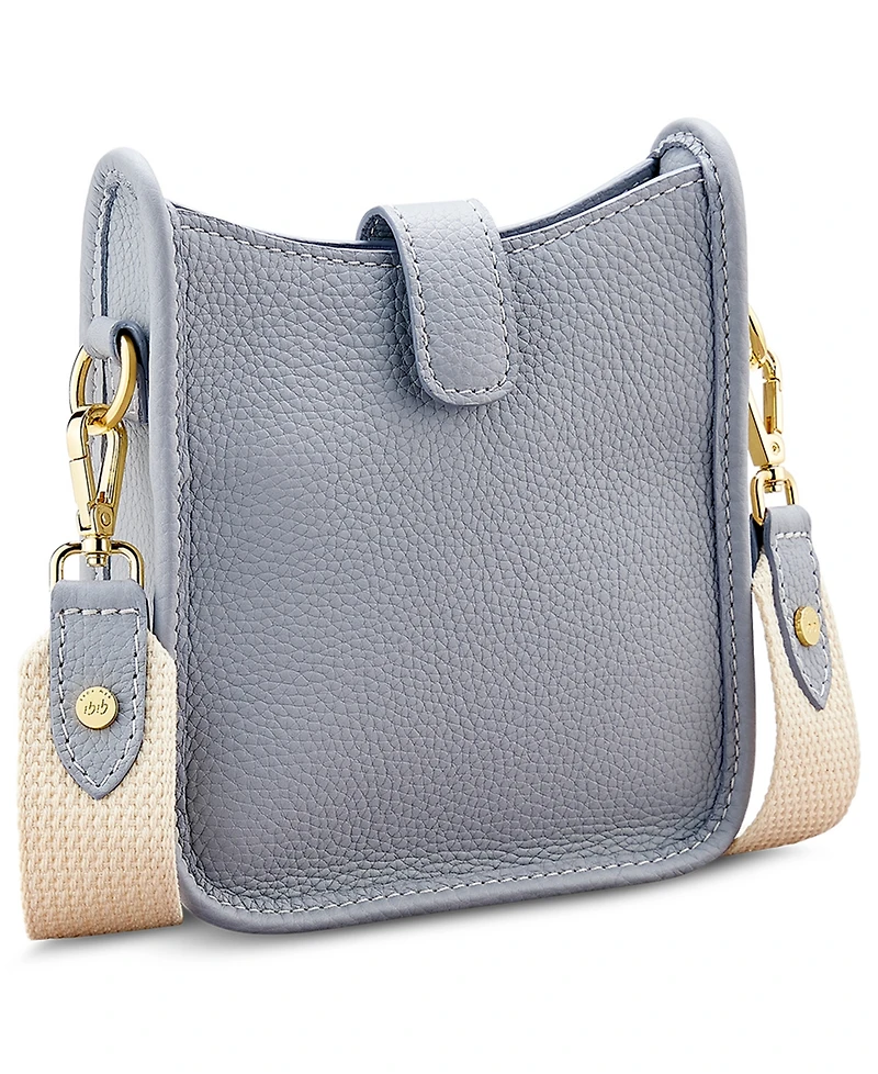 GiGi New York Ellie Pebble Leather Mini Crossbody Handbag