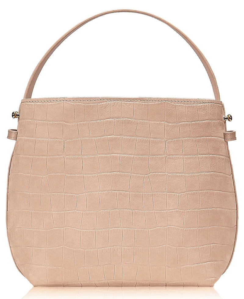 GiGi New York Selena Nubuck Leather Small Bucket Handbag