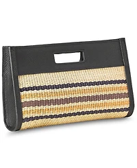 GiGi New York Remy Raffia Medium Clutch Handbag