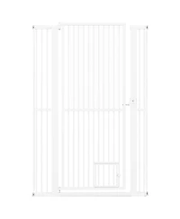 Cozito 59 in Extra Tall Pet Gate Heavy-Duty Metal Cat Gate with Wide Opening
