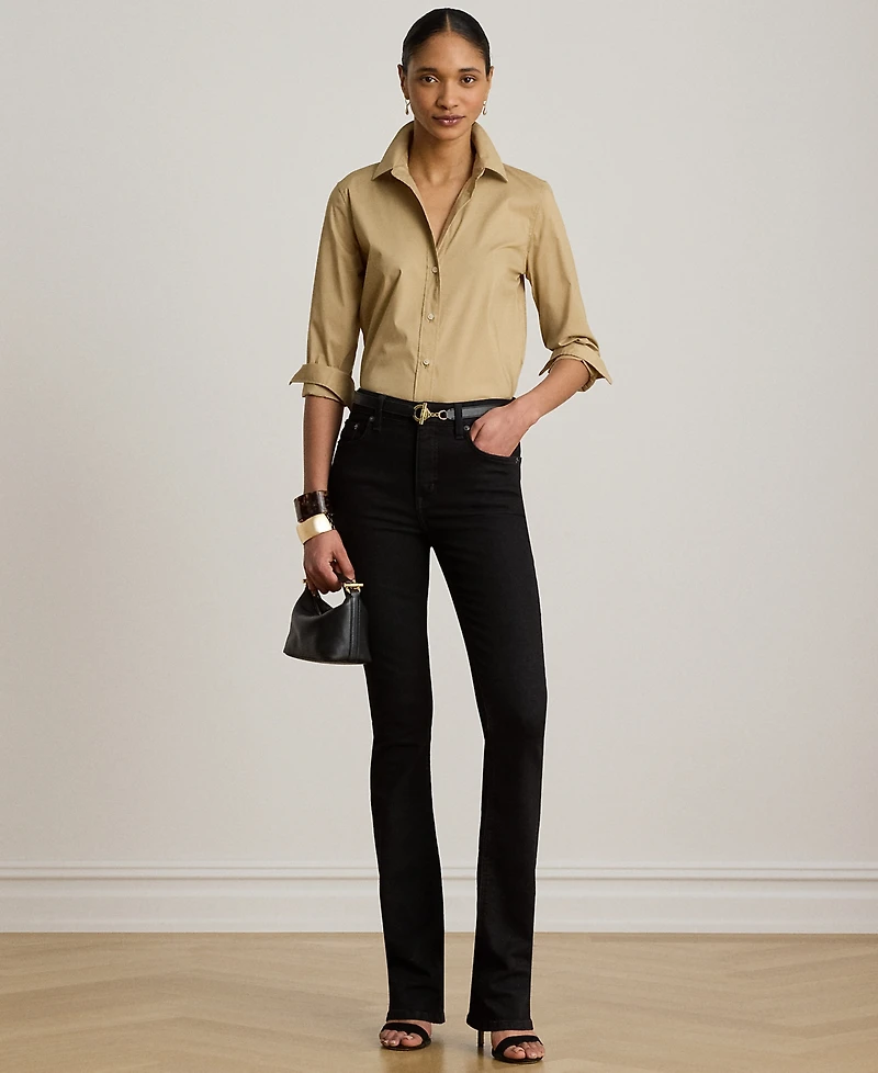 Lauren Ralph Petite Classic-Fit Point Collar Shirt