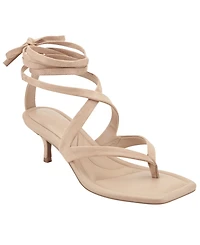 Marc Fisher Women's Yoyo Strappy Ankle Wrap Kitten Heel Sandals