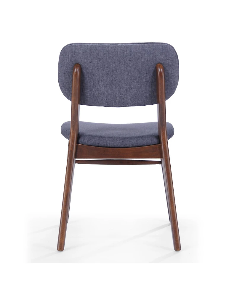 Rainsken Modern Dining Chairs Set of 2, Rubberwood Frame Upholstered Chair, for Living Room
