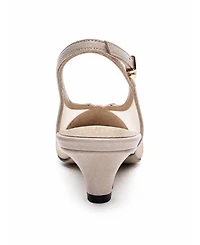 Prologue Shoes Women's Laviera Mesh Slingback Pump