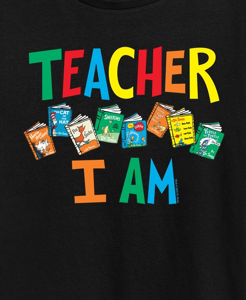 Hybrid Apparel Plus Dr. Seuss Teacher I Am Graphic T-Shirt