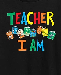Hybrid Apparel Plus Dr. Seuss Teacher I Am Graphic T-Shirt