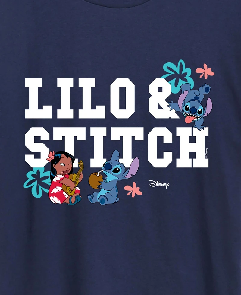 Hybrid Apparel Plus Lilo Stitch Collegiate Graphic T-Shirt