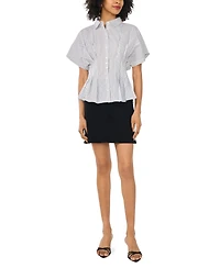 Vince Camuto Women's Pleat Waist Dolman-Sleeve Blouse
