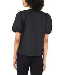 Vince Camuto Women's Organdy Short-Sleeve Puff Blouse