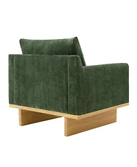 Streamdale Furniture Modern Minimalist Accent Chair with Solid Wood Frame and Soft Cushions