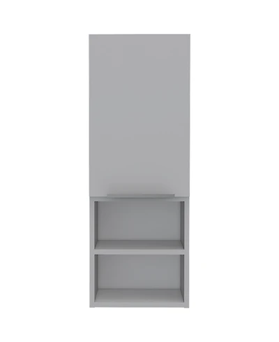 Midola Mila Bathroom Cabinet, with Two Internal Shelves, Two External Shelves and Single Door