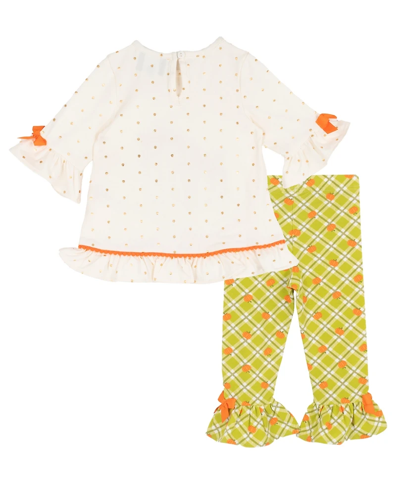 Rare Editions Baby Girls' Printed Top and Leggings, 2-Piece Set