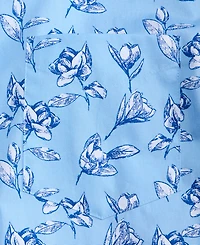 Club Room Men's Ketch Floral Poplin Short-Sleeve Shirt, Macy's Exclusive - Print