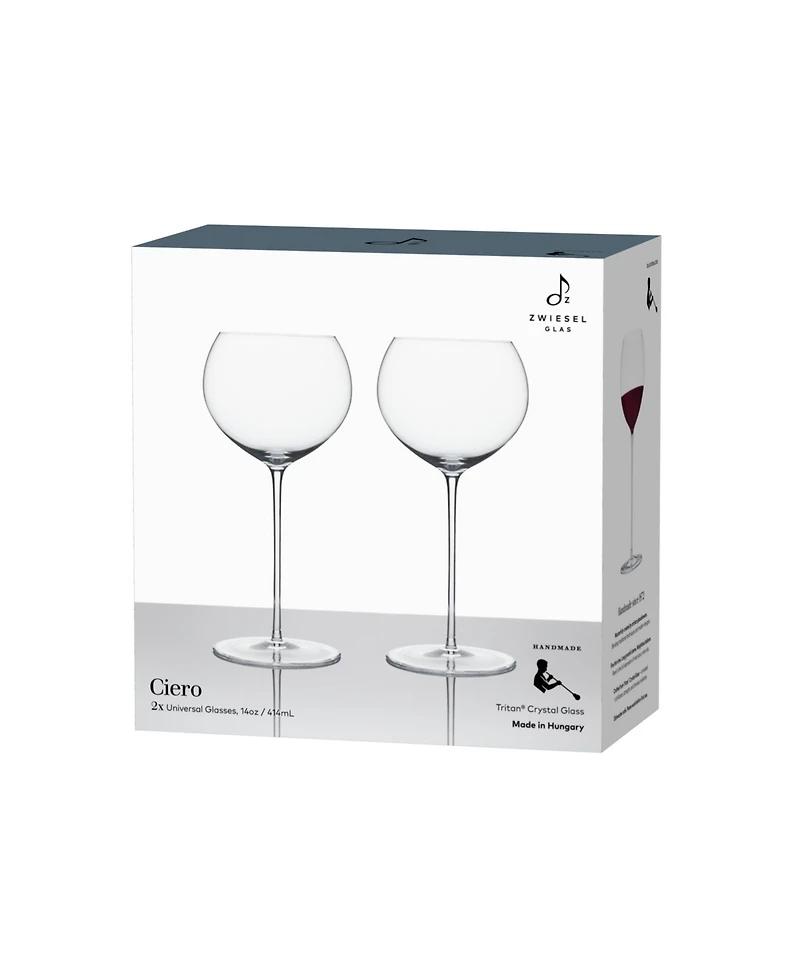 Zwiesel Glas Ciero Handmade Universal Glasses, Set of 2