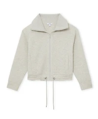 Reiss Women's Premium Interlock Zip-Front Sweatshirt