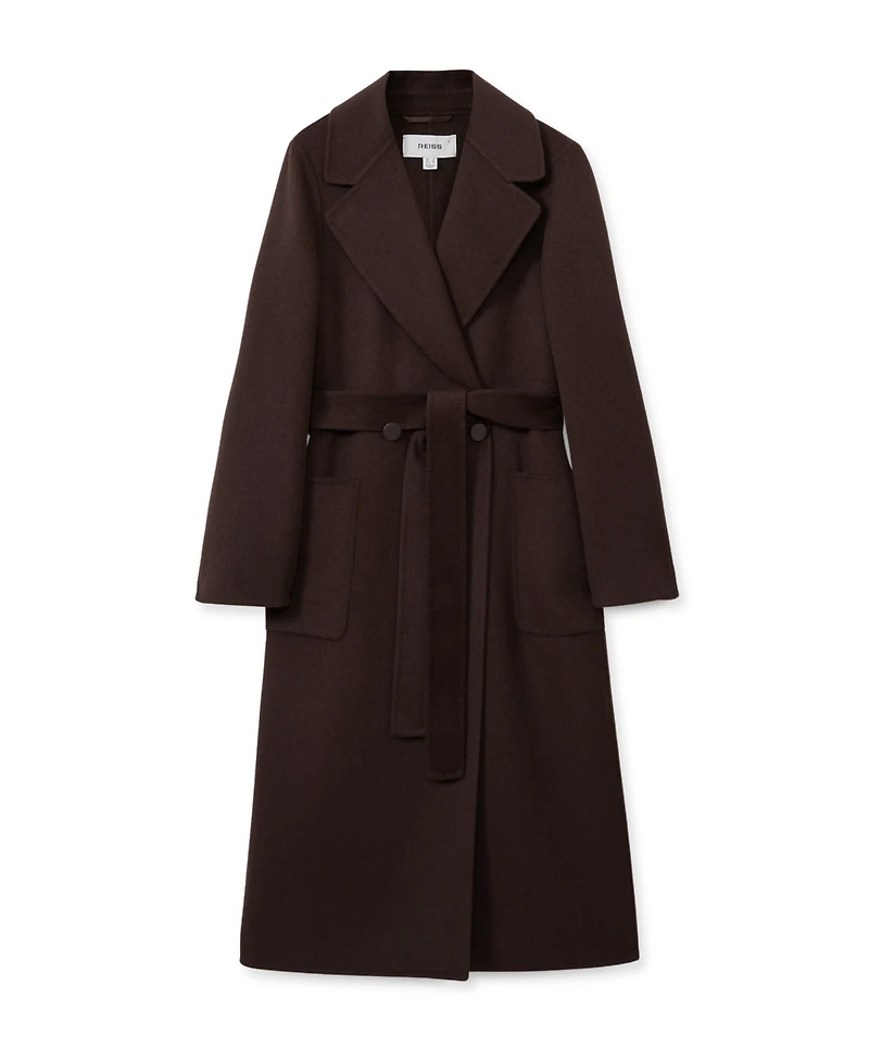 Reiss Women's Wool-Blend Double-Breasted Blindseam Coat