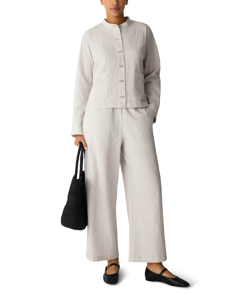 Eileen Fisher Women's Mandarin Collar Shirt Jacket, Regular and Plus