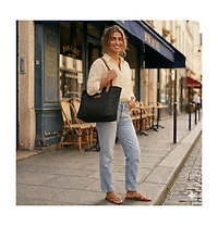 Susu Women's Canvas Laptop Tote Bag Commuter Work Everyday Shoulder Purse
