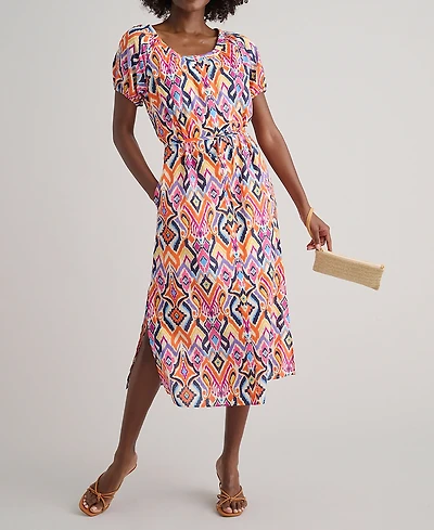 UNTUCKit Women's Cotton Marguerite Midi Dress