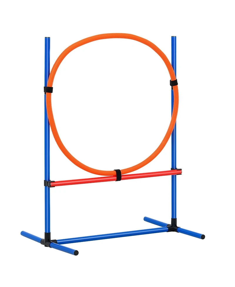 Cozito Dog Agility Training Equipment, Hurdle and Jump Ring Set with Storage Bag